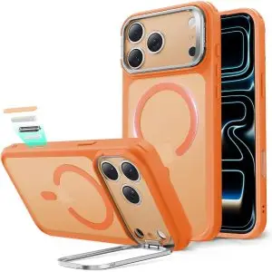 iPhone 17 Pro Max ESR Classic Hybrid With Stand Case – Frosted Orange