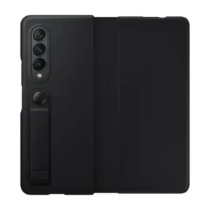 Samsung Galaxy Z Fold 3 Leather Flip Cover 5G Black